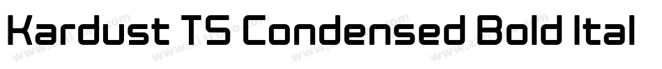 Kardust TS Condensed Bold Italic字体转换